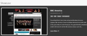 bbc on the WordPress showcase