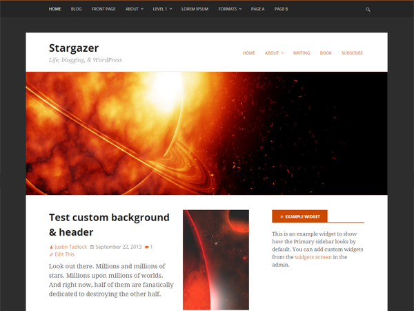 Stargazer: A Free Design-Specific Parent Theme for WordPress