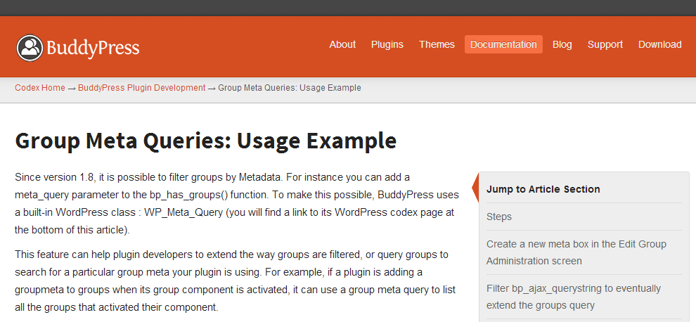 BuddyPress Codex Completely Revamped with New Design, Tutorials and Guides