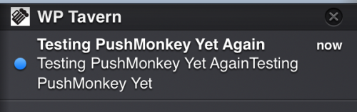 Push Monkey Site Notification