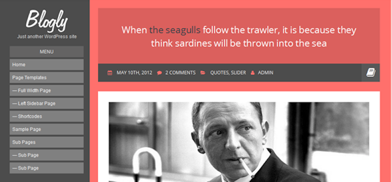 Blogly: A Free Personal Blogging Theme For WordPress