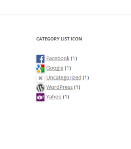 Category List Icons