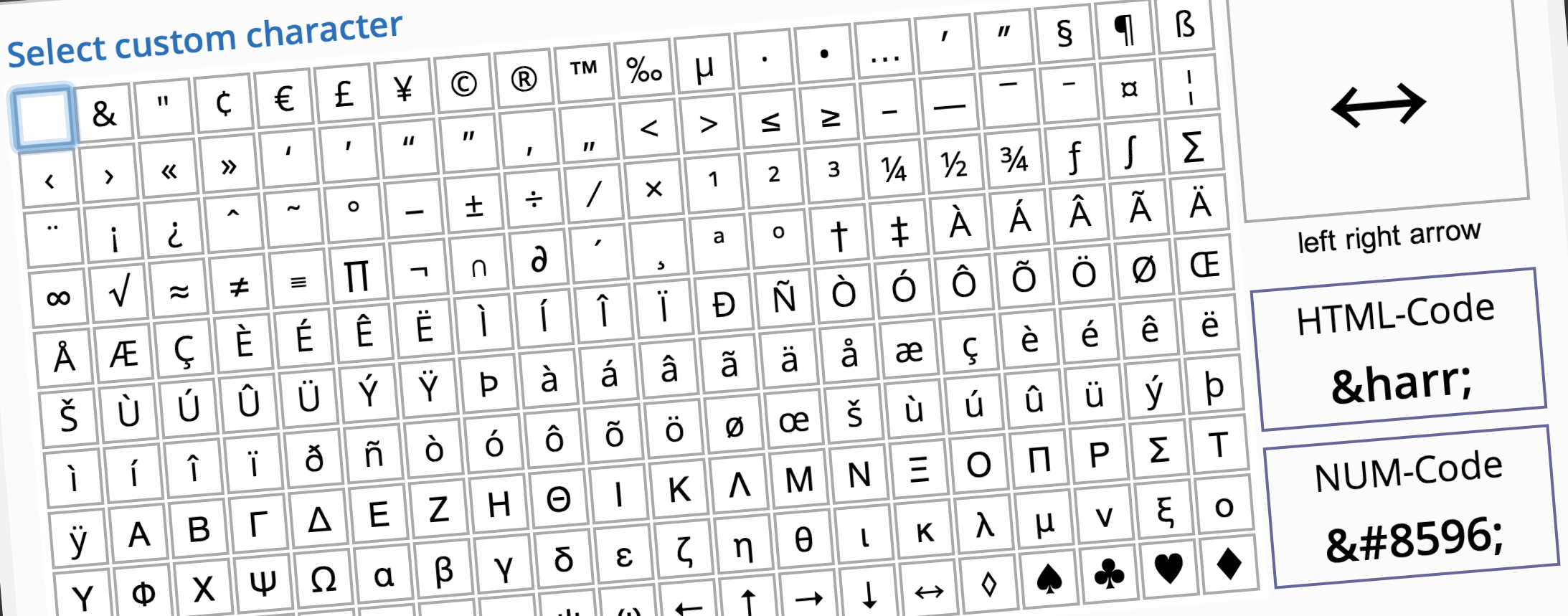 Special Characters Reference Wordpress Tavern