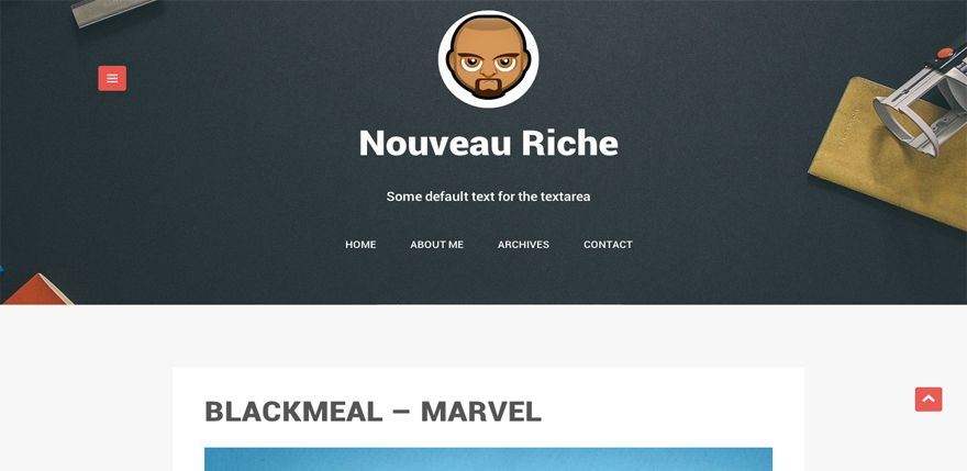 Nouveau Riche: A Free WordPress Blogging Theme for Creative Minds