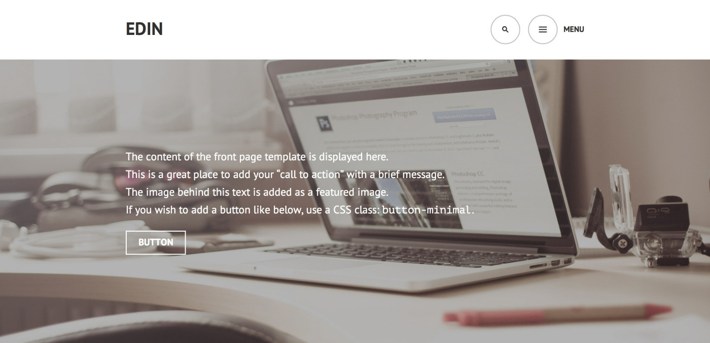 Edin: A Beautiful Free Business Theme for WordPress