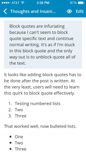 WordPress For iOS 4.8 Post Preview Screen