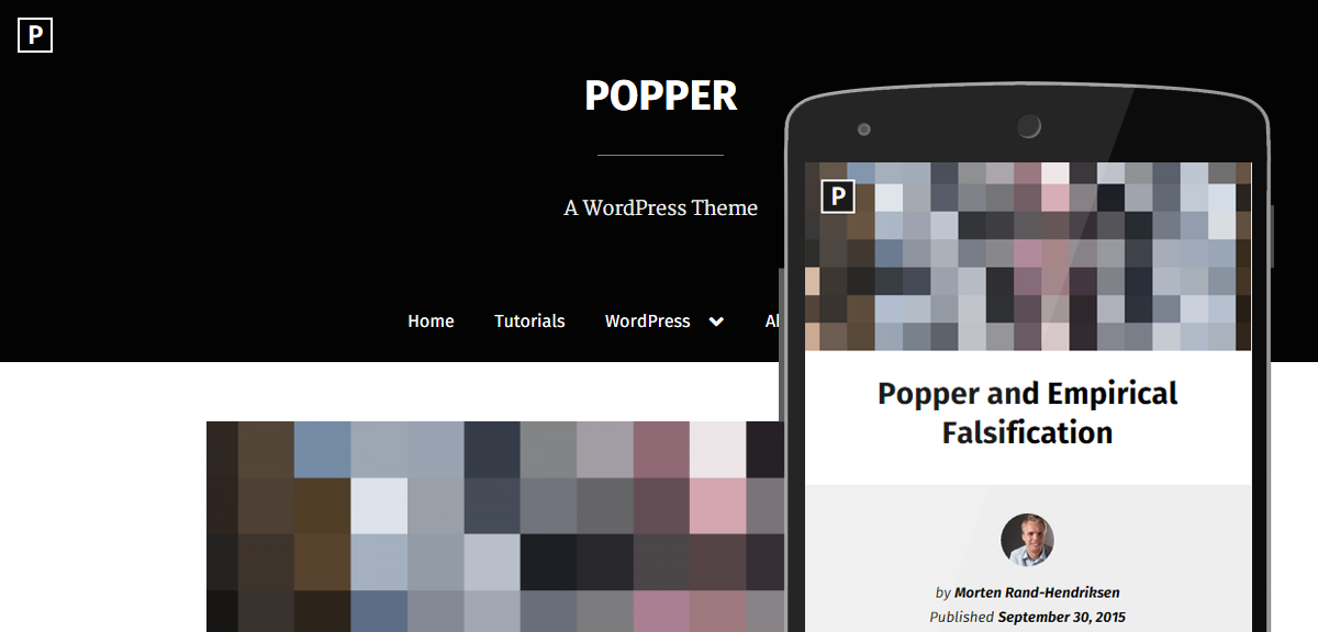 Popper: A Free Touch-Friendly WordPress Theme with a Focus on Accessibility