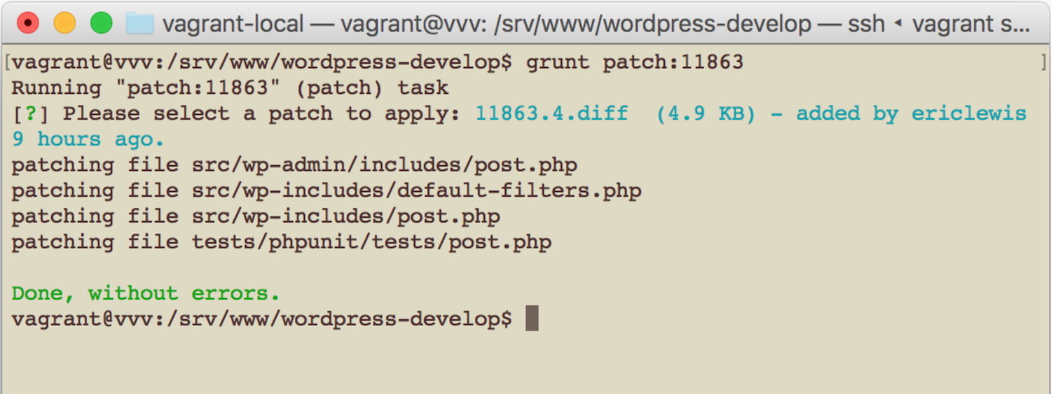 Learn How to Test WordPress Core Patches with VVV on Mac OS