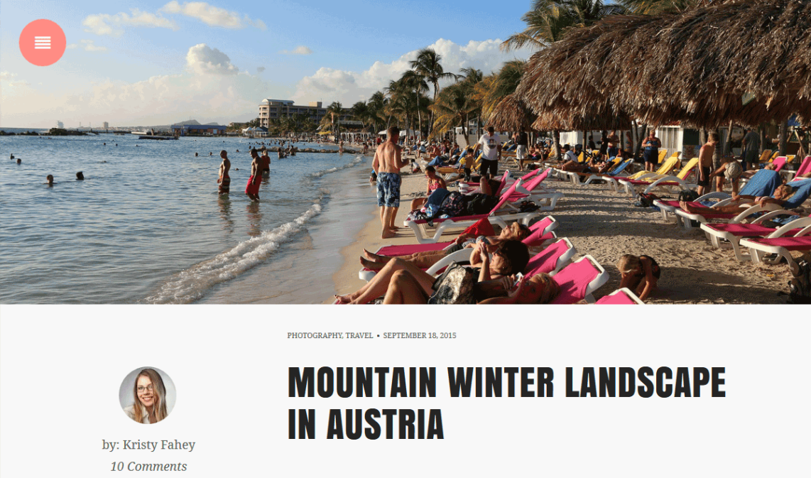 Snowbird: A Free WordPress Theme for Bloggers and Storytellers