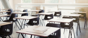 A Clasroom Filled with Desks