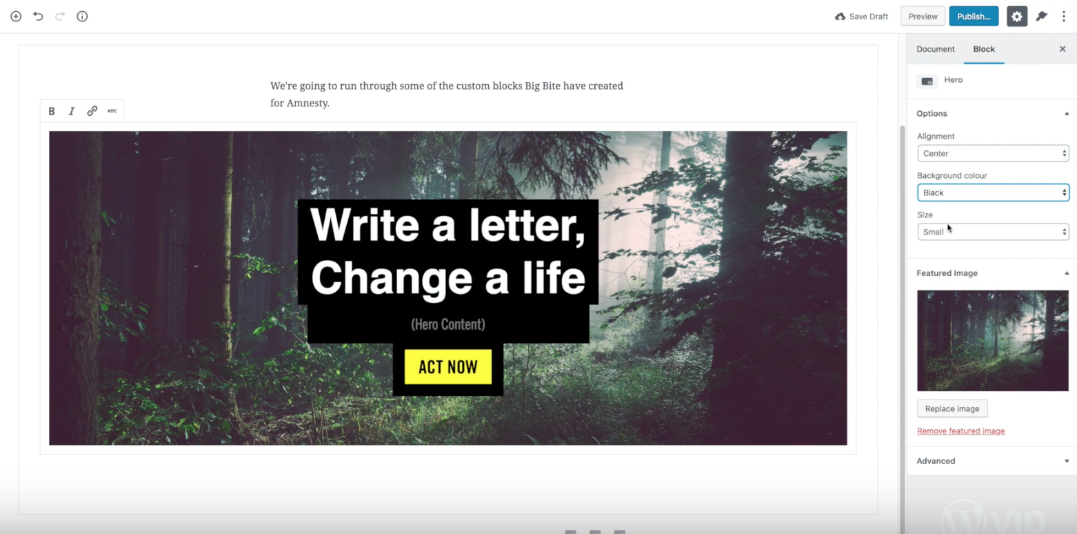 Big Bite Creative to Launch New Amnesty International Website based on Gutenberg