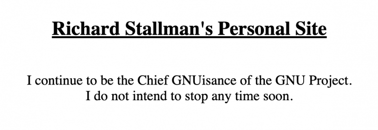 GNU Project Maintainers Move to Oust Richard Stallman from Leadership ...