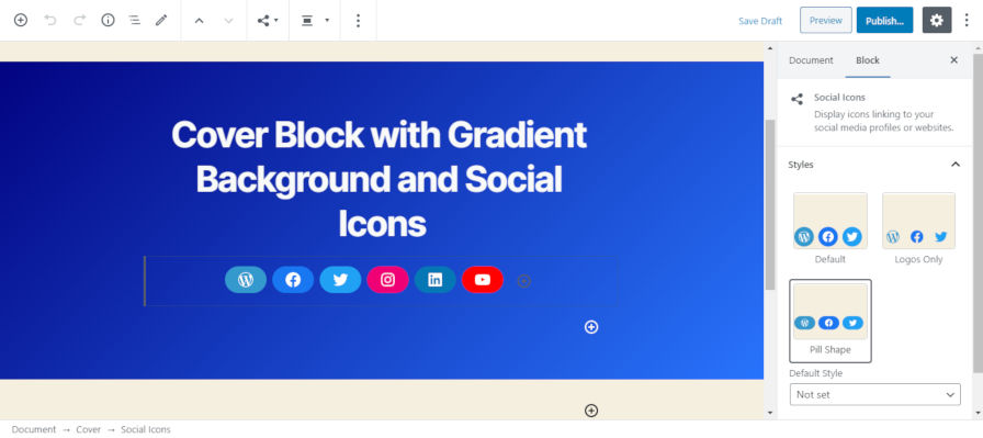 block-cover-gradient-social WordPress 5.4 “Adderley” Includes Improved Editor, New Blocks, and Developer APIs design tips News 