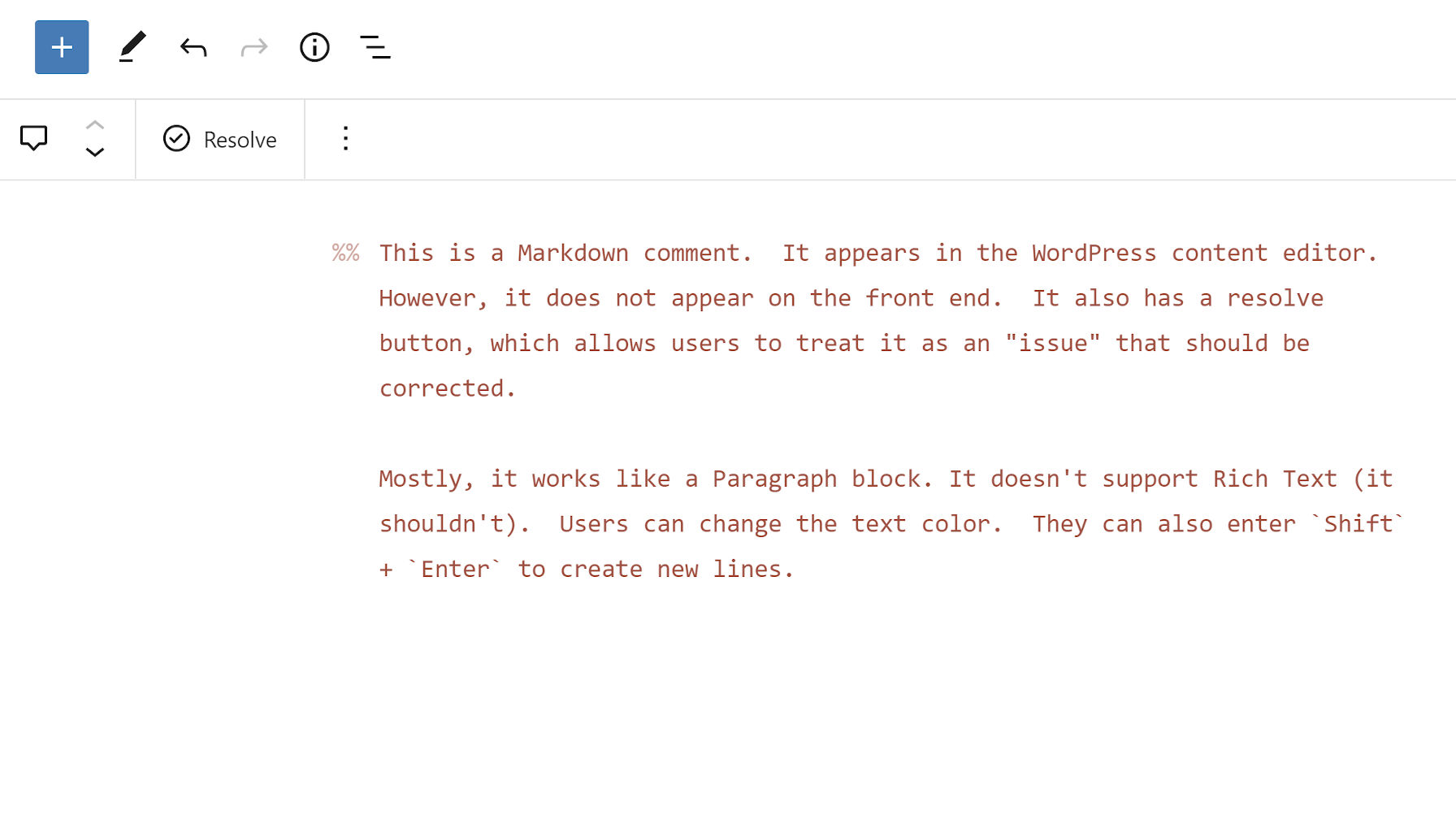 Add Editor-Only Notes via the Markdown Comment Block WordPress Plugin