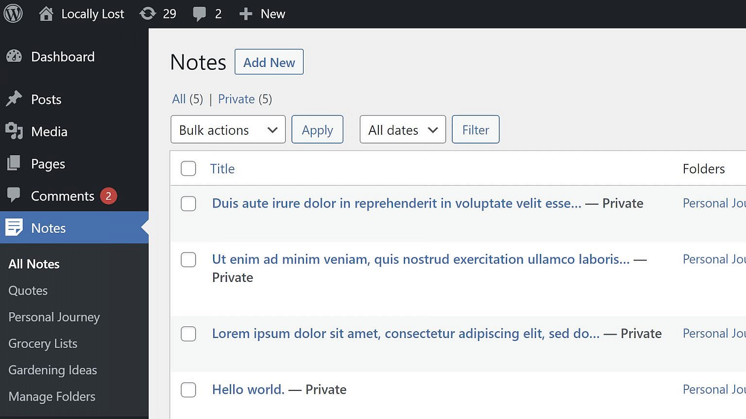 Private Note-Taking and Journaling With the Hypernotes WordPress Plugin ...