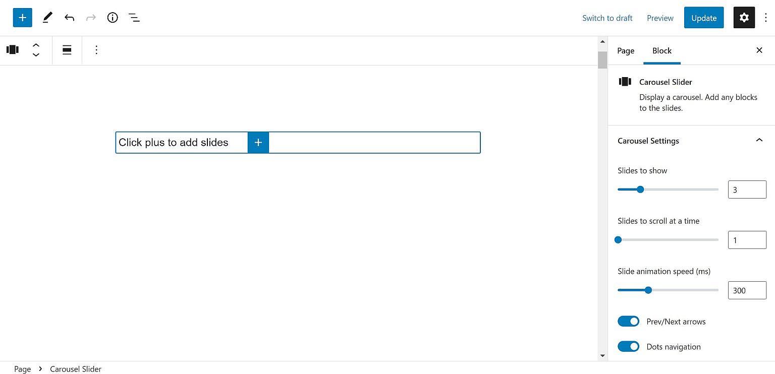 Creating Slides With the Carousel Slider Block WordPress Plugin – WP Tavern