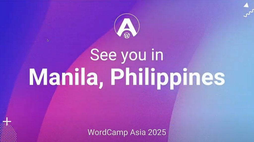 WordCamp Asia 2025计划于明年2月在菲律宾马尼拉举行