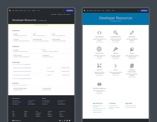 WordPress Developer Docs Shows Off a New Block-Based Redesign – WP Tavern